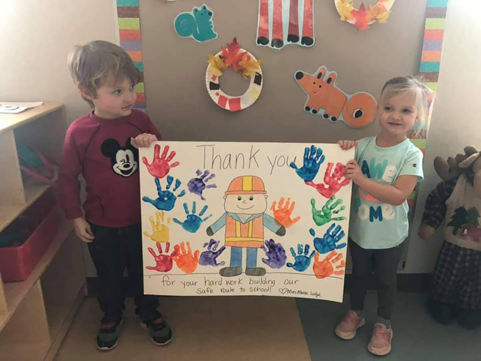 ‘Thank you for a safe route to school’